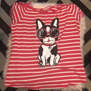 off the shoulder, white and pink striped top 🤍